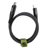 Lime LBMLCC01 Ανθεκτικό Μαγνητικό Πλεκτό Καλώδιο USB-C σε USB-C με Οθόνη LED 120W, 1,2m Γκρι (8366666)