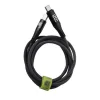 Lime LBLCC02 Ανθεκτικό Πλεκτό Καλώδιο USB-C σε USB-C με Οθόνη LED 120W, 1,2m Γκρι (8387111)