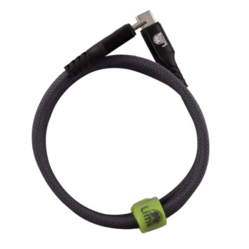 Lime LBMCC02 Ανθεκτικό Μαγνητικό Πλεκτό Καλώδιο USB-C σε USB-C 68W, 1,2m Γκρι (8386633)