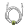 Lime LBCC02 Ανθεκτικό Πλεκτό Καλώδιο USB-C σε USB-C 120W, 1m Λευκό (8386664)