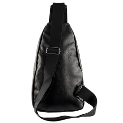Nsp N121 Force Δερμάτινο Τσαντάκι Crossbody 5.7L (Μαύρο) (8387821)
