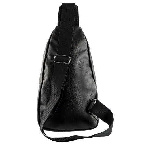 Nsp N121 Force Δερμάτινο Τσαντάκι Crossbody 5.7L (Μαύρο) (8387821)
