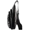 Nsp N121 Force Δερμάτινο Τσαντάκι Crossbody 5.7L (Μαύρο) (8387821)