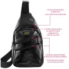 Nsp N121 Force Δερμάτινο Τσαντάκι Crossbody 5.7L (Μαύρο) (8387821)