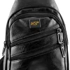 Nsp N121 Force Δερμάτινο Τσαντάκι Crossbody 5.7L (Μαύρο) (8387821)