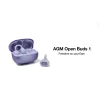 AGM Open Buds 1 – Open-Ear Ακουστικά Bluetooth 5.4 με ANC & LED Display, IPX4, Μωβ
