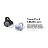 AGM Open Buds 1 – Open-Ear Ακουστικά Bluetooth 5.4 με ANC & LED Display, IPX4, Μωβ