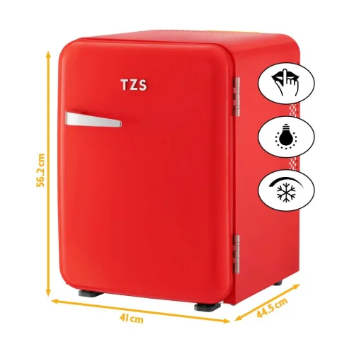 First Austria FA-5172-3-RE Κόκκινο Mini Bar Retro, R600, 22dB αθόρυβο – μικτά 40L