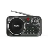 Akai APR-500BK Μαύρο φορητό ραδιόφωνο με Bluetooth, USB, TF, REC, έξοδο ακουστικών και οθόνη-2.5W