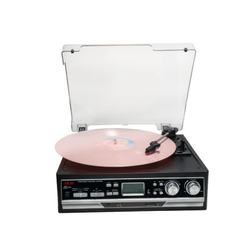 AKAI ATT-15SE Πικάπ με Ραδιόφωνο, Κασετόφωνο & Bluetooth – 3 Ταχύτητες, Εγγραφή σε USB/SD