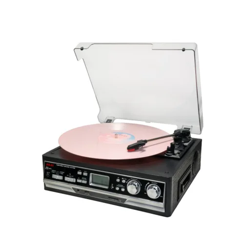 AKAI ATT-15SE Πικάπ με Ραδιόφωνο, Κασετόφωνο & Bluetooth – 3 Ταχύτητες, Εγγραφή σε USB/SD