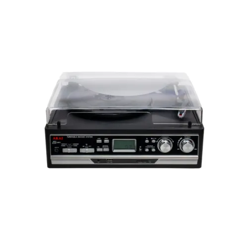 AKAI ATT-15SE Πικάπ με Ραδιόφωνο, Κασετόφωνο & Bluetooth – 3 Ταχύτητες, Εγγραφή σε USB/SD
