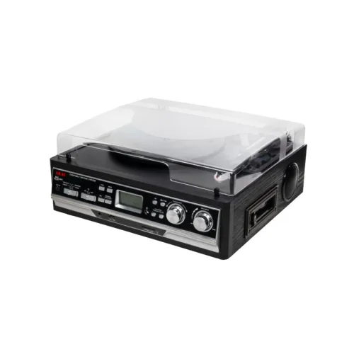 AKAI ATT-15SE Πικάπ με Ραδιόφωνο, Κασετόφωνο & Bluetooth – 3 Ταχύτητες, Εγγραφή σε USB/SD
