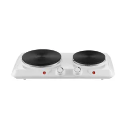 First Austria FA-5083-5-WI Διπλή ηλεκτρική εστία κουζίνας 2500W (Λευκό)