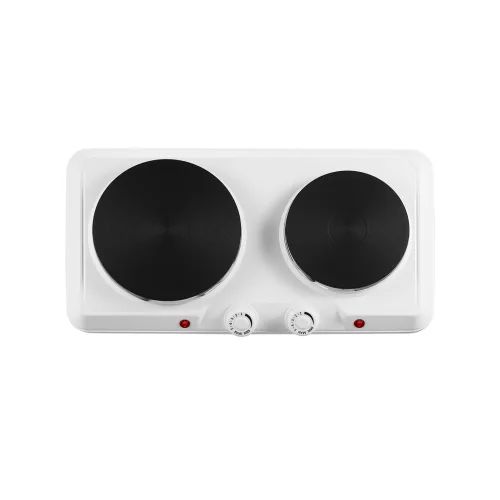 First Austria FA-5083-5-WI Διπλή ηλεκτρική εστία κουζίνας 2500W (Λευκό)