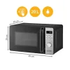 First Austria FA-5002-6 Ιnox φουρνάκι μικροκυμάτων 20L, 700W, GRILL 800W