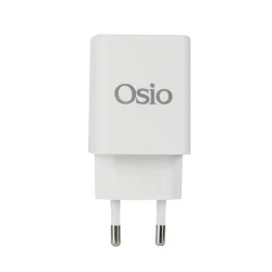 Osio OTU-5945W Λευκός ταχυφορτιστής ρεύματος με USB-A και TYPE-C-45W