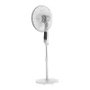 Osio OSF-9010 Λευκός ανεμιστήρας δαπέδου 16”, 3 ταχυτήτων με οθόνη και τηλεχειριστήριο-50W
