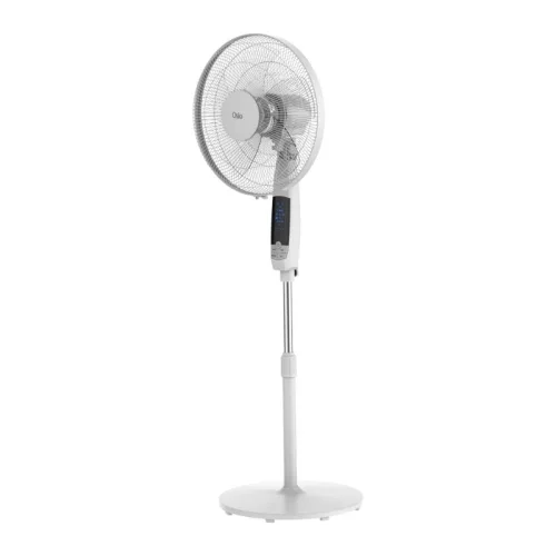 Osio OSF-9010 Λευκός ανεμιστήρας δαπέδου 16”, 3 ταχυτήτων με οθόνη και τηλεχειριστήριο-50W