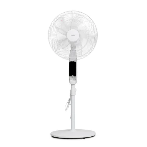 Osio OSF-9010 Λευκός ανεμιστήρας δαπέδου 16”, 3 ταχυτήτων με οθόνη και τηλεχειριστήριο-50W
