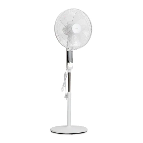 Osio OSF-9010 Λευκός ανεμιστήρας δαπέδου 16”, 3 ταχυτήτων με οθόνη και τηλεχειριστήριο-50W