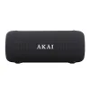 Akai ABTSW-40 Μαύρο φορητό αδιάβροχο ηχείο IPX5 με ύφασμα, Bluetooth, USB, AWS, handsfree, RGB lights και ιμάντα ώμου-15W RMS