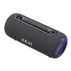 Akai ABTSW-40 Μαύρο φορητό αδιάβροχο ηχείο IPX5 με ύφασμα, Bluetooth, USB, AWS, handsfree, RGB lights και ιμάντα ώμου-15W RMS