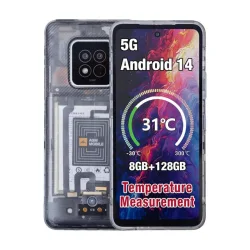 AGM X6 Phantom Smart αδιάβροχο κινητό τηλέφωνο 5G, ανθεκτικό σε πτώση IP68/69Κ (8GB/128GB), NFC Dual SIM, MIL-STD-810H