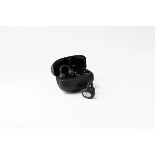 AGM Open Buds 1 – Open-Ear Ακουστικά Bluetooth 5.4 με ANC & LED Display, IPX4, Μαύρο