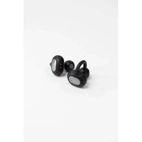AGM Open Buds 1 – Open-Ear Ακουστικά Bluetooth 5.4 με ANC & LED Display, IPX4, Μαύρο