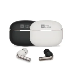AGM Buds 8 – Ακουστικά Bluetooth 5.4 με 13mm Driver & ANC έως -25dB, IPX4, Μαύρο