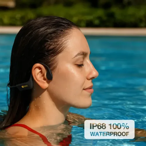 AGM Motion Buds 1 – Ασύρματα Ακουστικά Open Ear Bluetooth 5.2, IP68, USB Type-C, Μαύρο