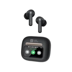 AGM Buds 9 – Ακουστικά Bluetooth 5.4 με ANC έως -25dB & Smart Θήκη με Οθόνη Αφής, IPX4, Μαύρο