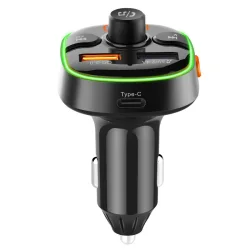 Akai FMT-54T FM Transmitter αυτοκινήτου με Bluetooth V5.0, LED, QC3.0, Hands-Free