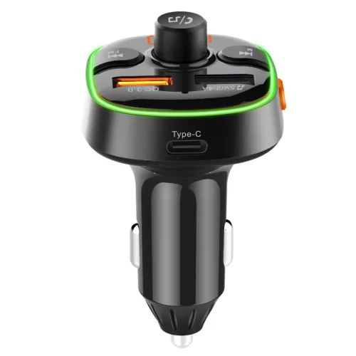 Akai FMT-54T FM Transmitter αυτοκινήτου με Bluetooth V5.0, LED, QC3.0, Hands-Free
