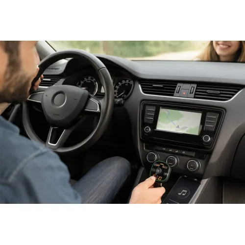 Akai FMT-54T FM Transmitter αυτοκινήτου με Bluetooth V5.0, LED, QC3.0, Hands-Free