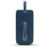 Osio OBT-8000BU Μπλε αδιάβροχο φορητό ηχείο LED με IPX4, Bluetooth, USB, κάρτα TF, FM και TWS-16W