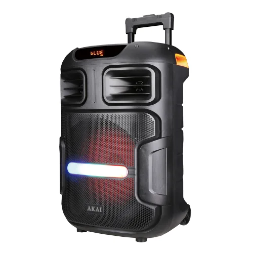 AKAI ABTS-X5 Fusion Φορητό Ηχείο Party με Τρόλεϊ 50W RMS, Bluetooth 5.0/TWS, USB/TF/AUX, FM, Ασύρματο Μικρόφωνο