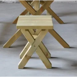 Έπιπλα κήπου Βικτώρια Ξύλινο σκαμπό Βικτώρια