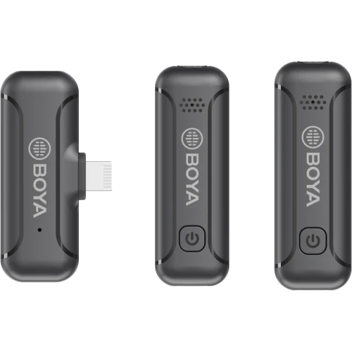BOYA BY-WM3T2-D2 2,4GHz Mobile wireless mic For IOS iPhone (2 transmitters, two person vlog)