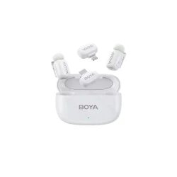 BOYA Mini iPhone Lightning & Type-C White - 2,4GHz 2mic Wireless Microphone with Charging Box