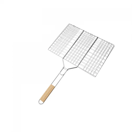 ΔΙΠΛΗ ΑΝΟΞΕΙΔΩΤΗ ΣΧΑΡΑ ΨΗΣΙΜΑΤΟΣ  Μ40,5xΠ30cm BORMANN ELITE BBQ1017