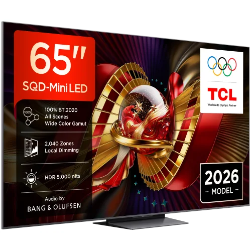 TCL 65C8L 4K Premium SQD-Mini LED TV (2026)