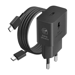 Samsung T2510 Fast Travel Charger 25W Type-C To Type C Black