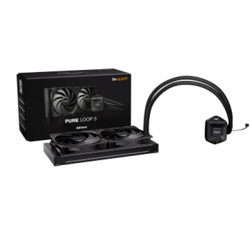 BEQUIET CPU HYDRO COOLER PURE LOOP 3 280MM BW028EU, INTEL SOCKET LGA 1851/1700/1200/1150/1151/1155, AMD AM4/AM5, 2x140MM FAN PURE WINGS 3 PWM HIGH-SPEED, BLACK, 3YW.