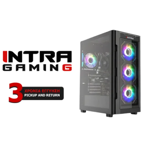 INTRA PC AMD GAMING, AMD RYZEN 5 5500, 16GB DDR4 3200MHz, NVIDIA VGA RTX 3050 6GB, 512GB SSD NVME, LAN GB, MIDI TOWER, 600W PSU, WIN11HOME, 3YW.