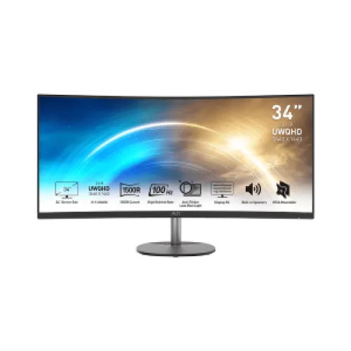 MSI MONITOR PRO MP341CQ, CURVED VA UWQHD, 34
