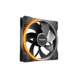 BEQUIET FAN LIGHT WINGS 140MM PWM REVERSE BL134, 1300RPM, 51.4CFM/87.3M3/H, 25.5 dB, Lifespan 60000h, BLACK, 3YW.