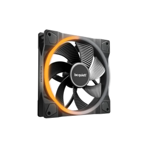 BEQUIET FAN LIGHT WINGS 140MM PWM REVERSE BL134, 1300RPM, 51.4CFM/87.3M3/H, 25.5 dB, Lifespan 60000h, BLACK, 3YW.