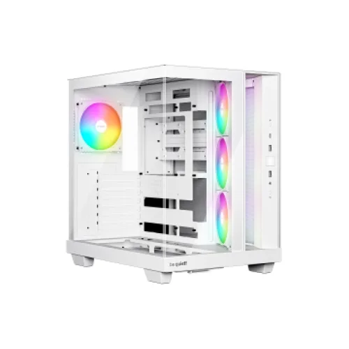 BEQUIET PC CHASSIS LIGHT BASE 500 LX WHITE BGW86, MIDI TOWER ATX, ARGB LIGHTING, W/O PSU, Side: 3x Light Wings LX Reverse 120mm PWM White, Rear: 1x Light Wings LX 120mm PWM White, 3YW.